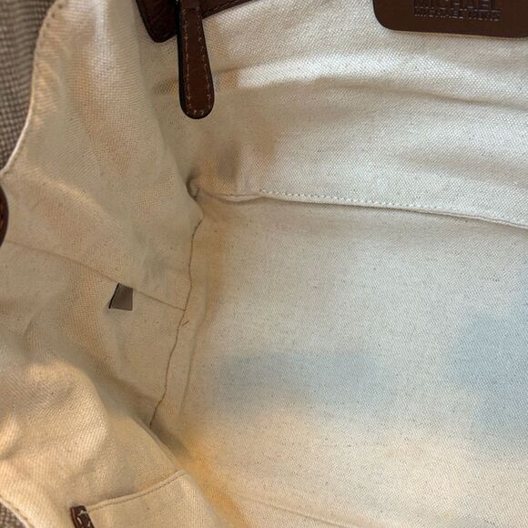 Michael Kors Bag Purse Handbag Canvas Sailor Rope Tote Bag Pocketbook - Picture 15 of 16